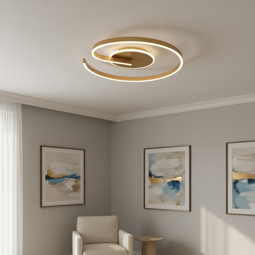Brilagi - Dimmerbar LED-takarmatur SPIRAL LED/56W/230V Ø 50 cm 3000/4000/6000K + fjärrkontroll