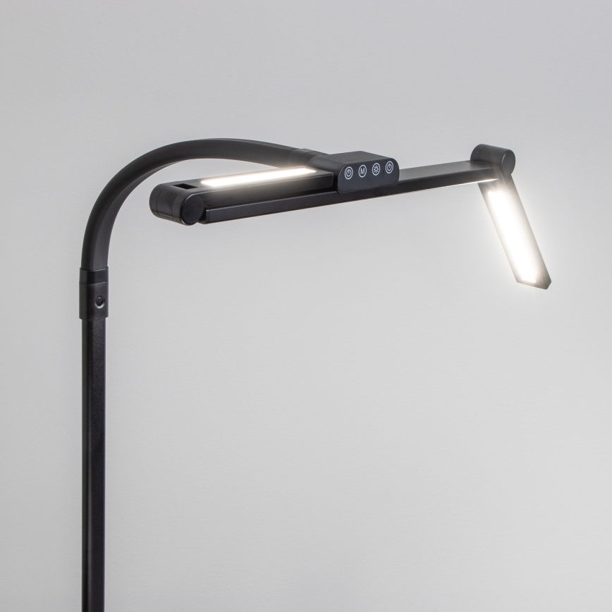 BRILAGI - VARIO beröringsstyrd dimbar skrivbordslampa med klämma LED/24W/230V 3000-6500K CRI 92 svart