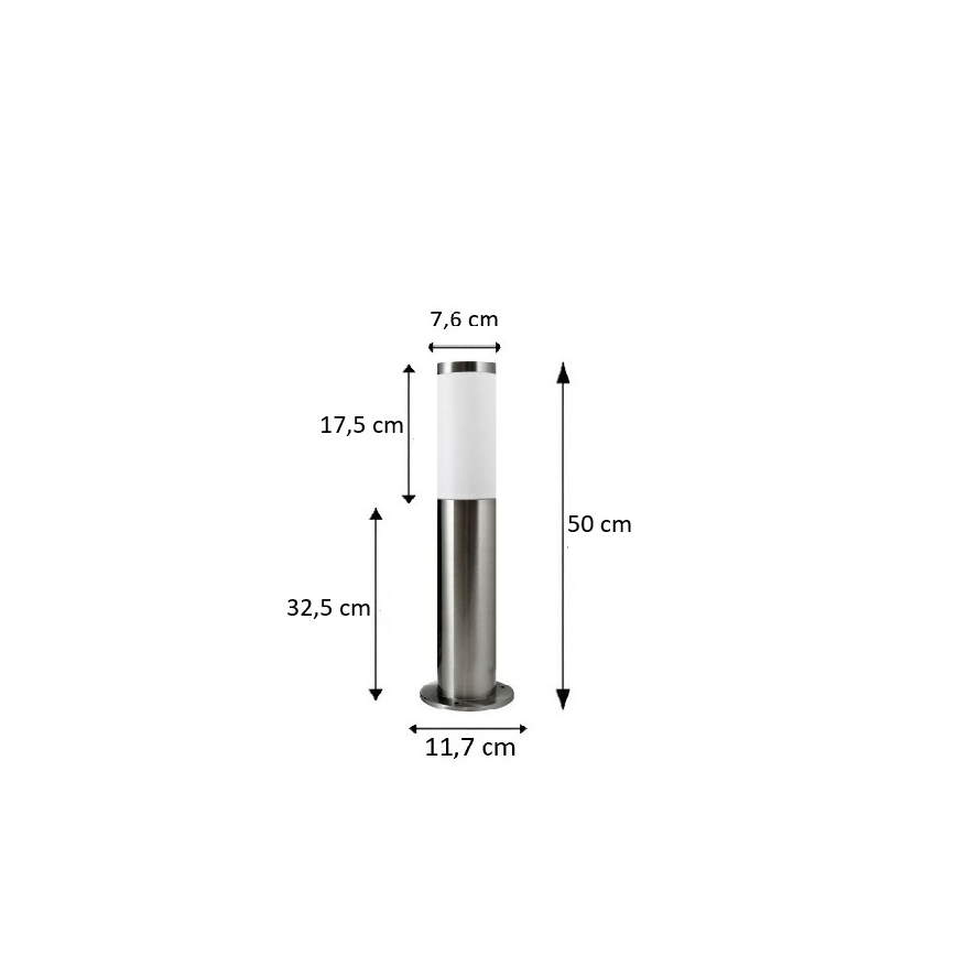 BRILAGI - LED-dimmbar utomhuslampa ELIA 1xE27/6W/230V 2700-6500K IP44 Wi-Fi 50 cm matt krom