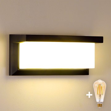 Brilagi - LED-dimmbar utomhusvägglampa BRICKY 1xE27/6W/230V 2700-6500K IP54 svart