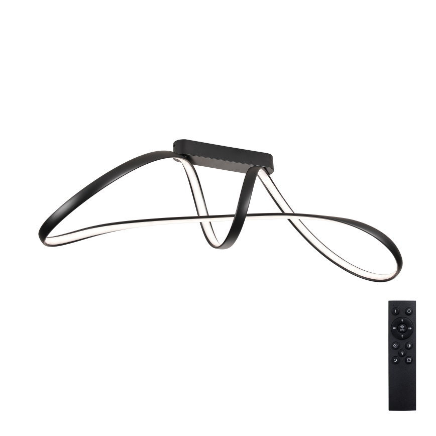 Brilagi - LED dimbar ytmonterad taklampa TWISTER LED/60W/230V 3000-6000K svart + fjärrkontroll
