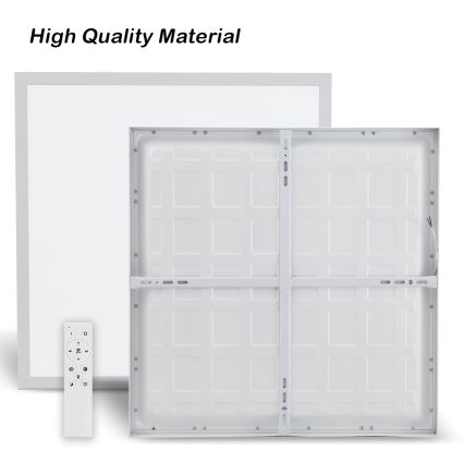 Brilagi - LED Dimmerbar Taklampa FRAME SMART LED/50W/230V 60x60 cm 3000-6000K IP44 Vit + Fjärrkontroll