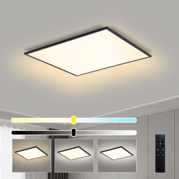 Brilagi - LED-dimmerbar takarmatur SLIMFRAME LED/58W/230V 60x60 cm 3000-6000K svart + fjärrkontroll