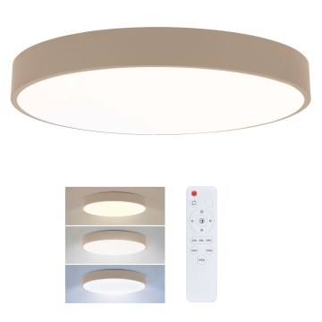 Brilagi - LED-dimmerbar taklampa POOL LED/50W/230V 3000–6000K Ø 40 cm beige + fjärrkontroll