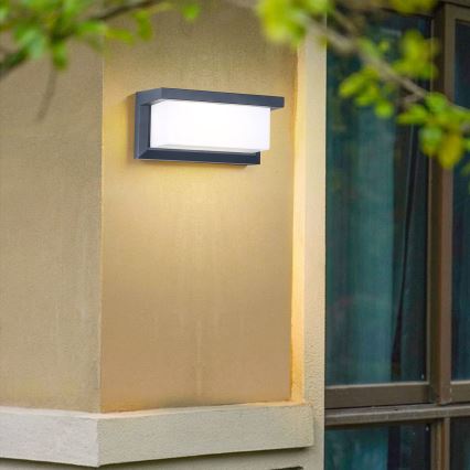 Brilagi - LED-dimbar väggarmatur för utomhusbruk BRICKY 1xE27/6W/230V 2700-6500K IP54 antracit