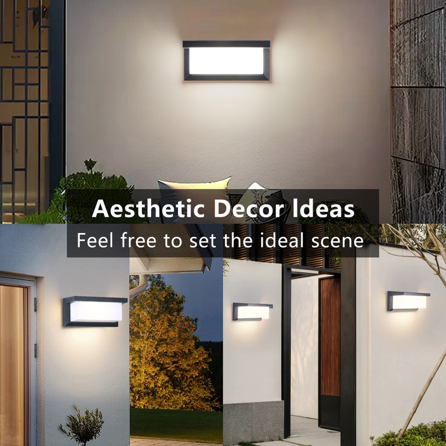 Brilagi - LED-dimbar väggarmatur för utomhusbruk BRICKY 1xE27/6W/230V 2700-6500K IP54 antracit