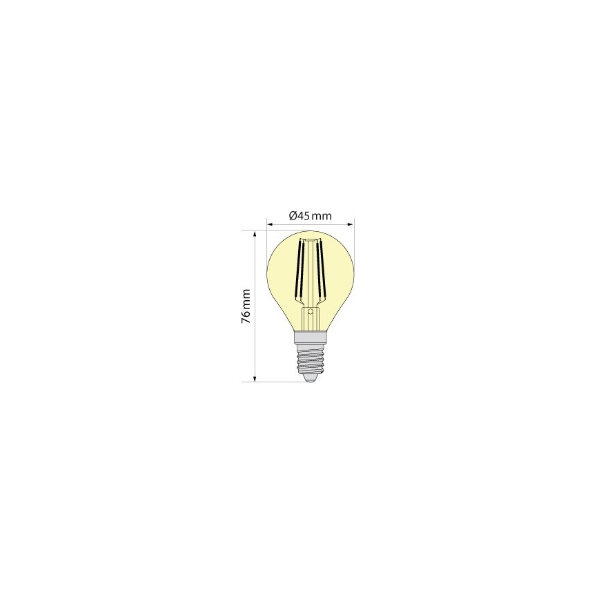 Brilagi - LED-filamentlampa FILAMENT CLASIC ONE P45 E14/6,5W/230V 3000K