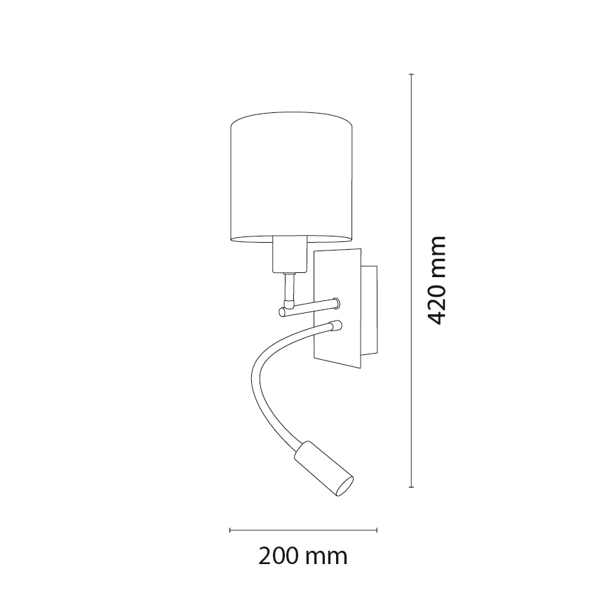 BRILAGI - LED flexibel barnvägglampa BOBO 1xE27/25W/230V + LED/3W mattkrom/vit/djurmotiv