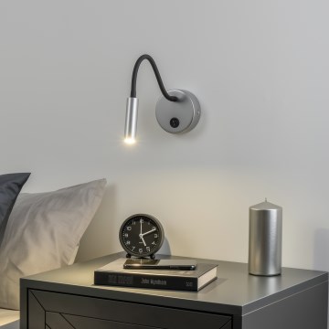 Brilagi - LED Flexibel vägglampa MAYA LED/3W/230V 4000K silver