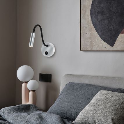 Brilagi - LED Flexibel vägglampa MAYA LED/3W/230V 4000K silver