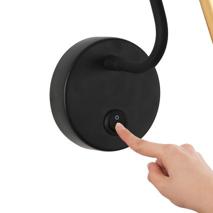 Brilagi - LED Flexibel vägglampa MAYA LED/3W/230V 4000K svart/guld