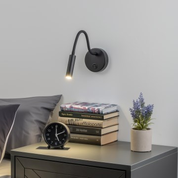 Brilagi - LED Flexibel vägglampa MAYA LED/3W/230V 4000K svart