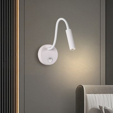 Brilagi - LED Flexibel vägglampa MAYA LED/3W/230V 4000K vit