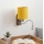 Brilagi - LED flexibel vägglampa NUBILA 1xE27/25W/230V + LED/3W matt krom/gul