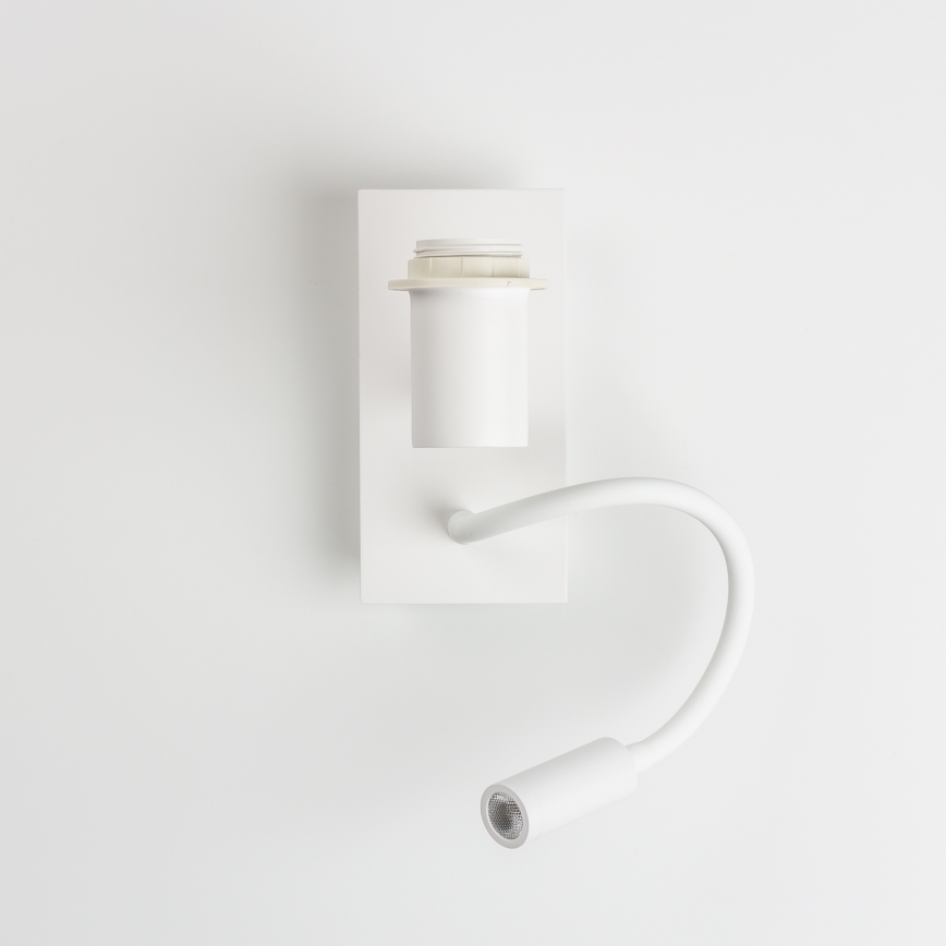 Brilagi - Flexibel LED-vägglampa NUBILA 1xE27/25W/230V + LED/3W vit/gul