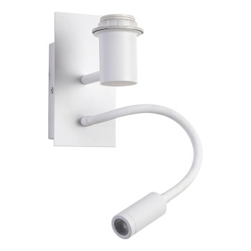 Brilagi - LED Flexibel vägglampa NUBILA 1xE27/25W/230V + LED/3W vit
