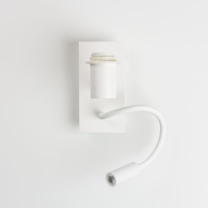 Brilagi - LED-flexibel vägglampa NUBILA 1xE27/25W/230V + LED/3W vit/orange