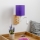 Brilagi - LED Flexibel vägglampa NUBILA WOOD 1xE27/25W/230V + LED/3W ek/lila