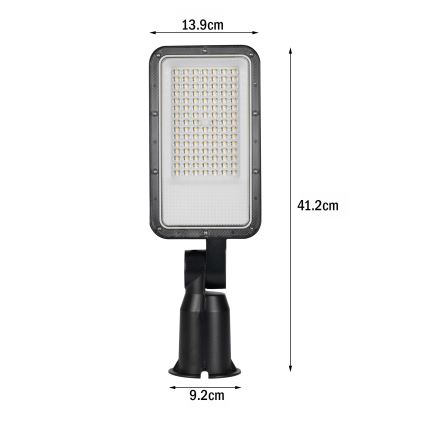 Brilagi - LED gatlampa URBANLIGHT LED/50W/230V svart IP65