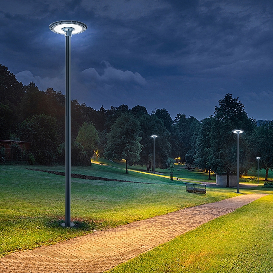 Brilagi - LED-gatlykta med 3 m hög stolpe URBANSPARK LED/120W/230V antracit IP65