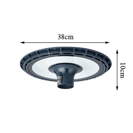 Brilagi - LED-gatlykta med 3 m hög stolpe URBANSPARK LED/120W/230V antracit IP65
