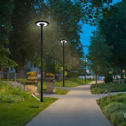 Brilagi - LED gatlykta med 3 m stolpe URBANSPARK LED/120W/230V svart IP65