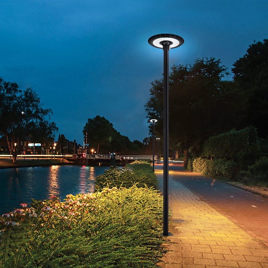 Brilagi - LED gatlykta med 3 m stolpe URBANSPARK LED/120W/230V svart IP65