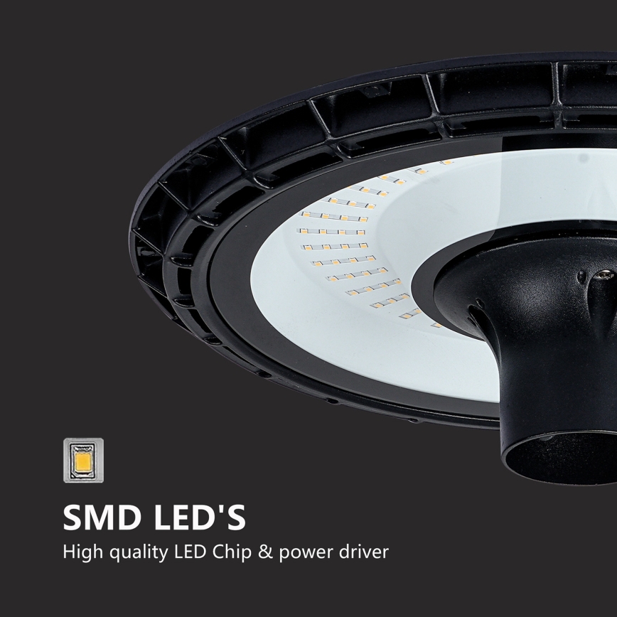 Brilagi - LED gatlykta med 3 m stolpe URBANSPARK LED/120W/230V svart IP65