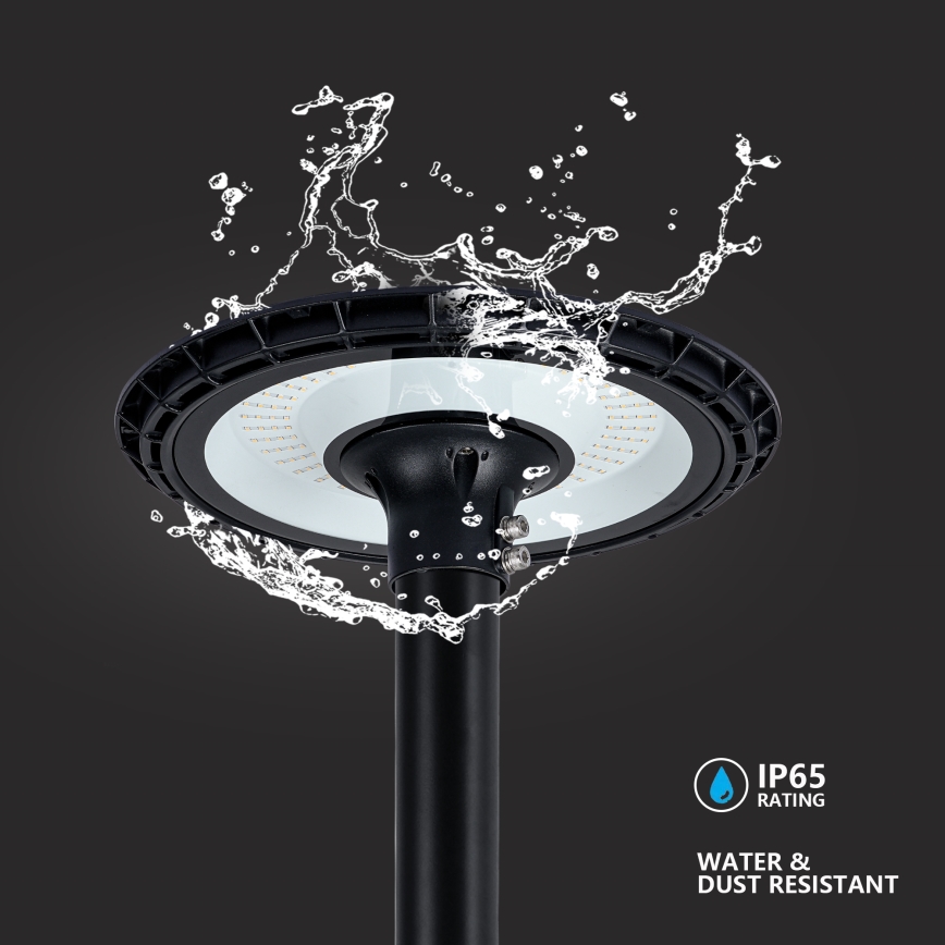 Brilagi - LED gatlykta med 3 m stolpe URBANSPARK LED/120W/230V svart IP65