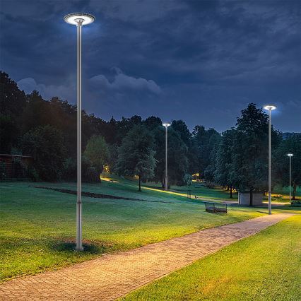 Brilagi - LED-gatulampa med 5 m stolpe URBANSPARK LED/120W/230V antracit IP65