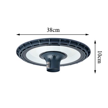Brilagi - LED-gatulampa med 5 m stolpe URBANSPARK LED/120W/230V antracit IP65