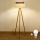 Brilagi - LED-golvlampa BOHO STYLE 1xE27/15W/230V krämfärgad/brun