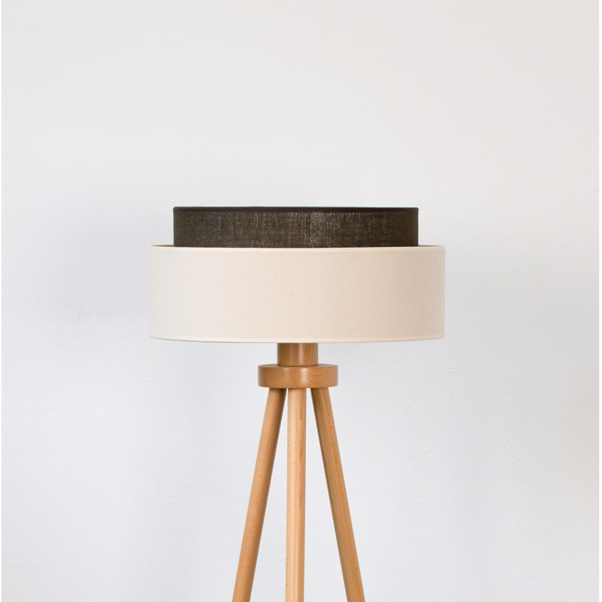 Brilagi - LED-golvlampa BOHO STYLE 1xE27/15W/230V krämfärgad/brun
