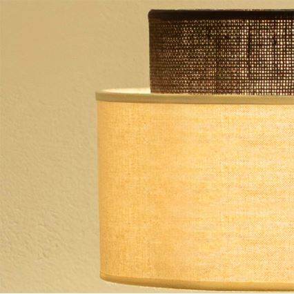Brilagi - LED-golvlampa BOHO STYLE 1xE27/15W/230V krämfärgad/brun