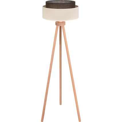 Brilagi - LED-golvlampa BOHO STYLE 1xE27/15W/230V krämfärgad/brun