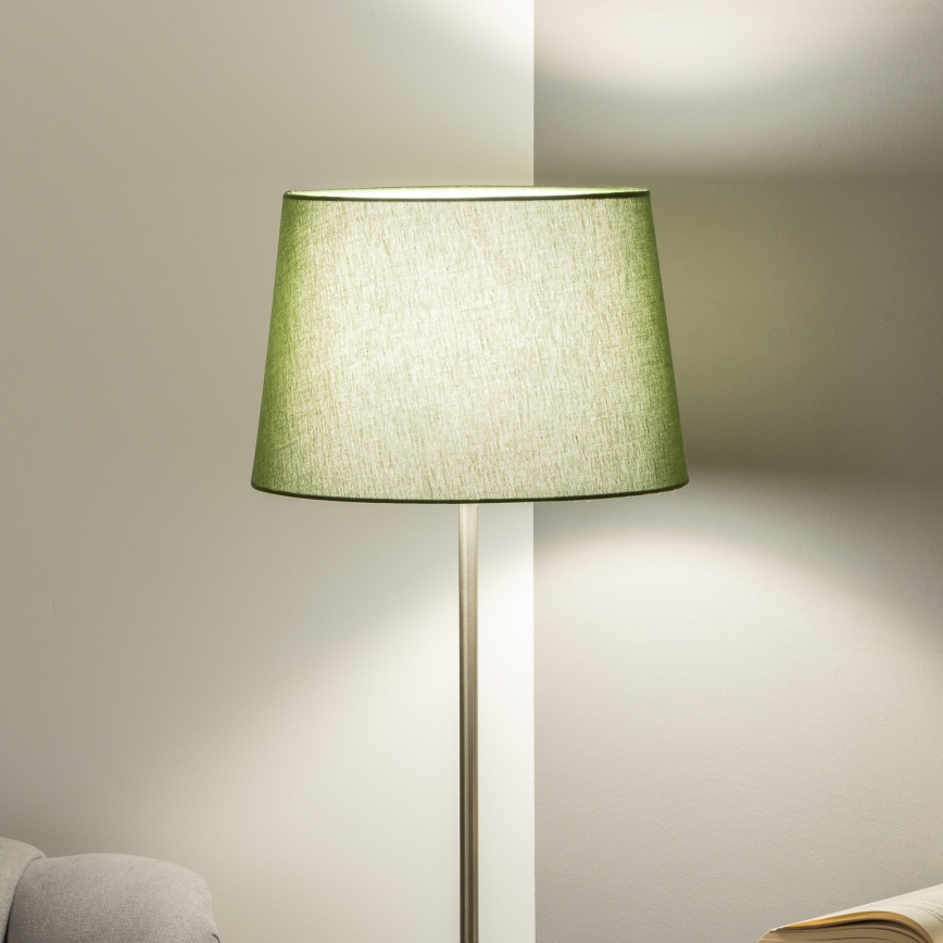 Brilagi - LED-golvlampa CERIA 1x E27/40 W/230 V Ø 30 cm, grön/mattkrom