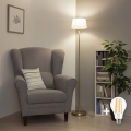 BRILAGI - LED golvlampa CERIA 1xE27/20W/230V diam. 25 cm grå/guld
