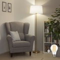 BRILAGI - LED golvlampa CERIA 1xE27/20W/230V Ø 45 cm vit/guld