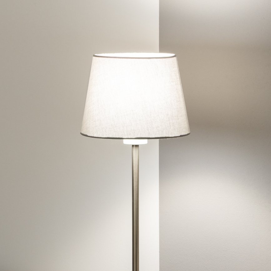 Brilagi - LED-golvlampa CERIA 1xE27/40W/230V Ø 20,5 cm grå/matt krom
