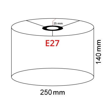 Brilagi - LED-golvlampa CERIA 1xE27/40W/230V Ø 25 cm grå/vit