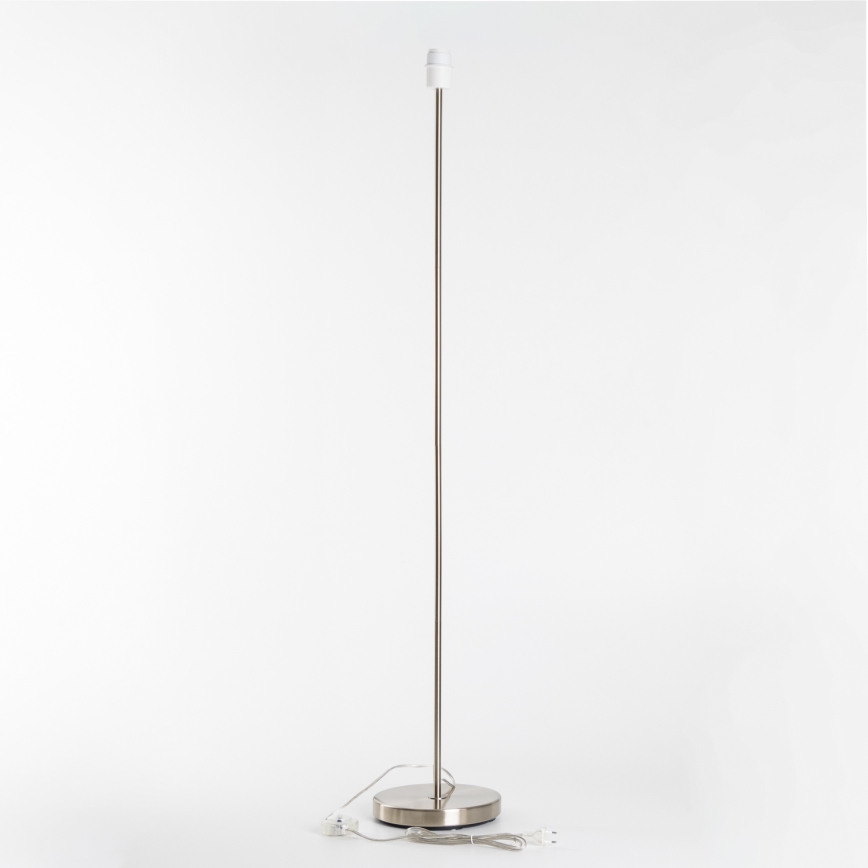 Brilagi - LED-golvlampa CERIA 1xE27/40W/230V Ø 25 cm vit/matt krom