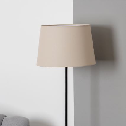 Brilagi - LED-golvlampa CERIA 1xE27/40W/230V Ø 30 cm beige/svart
