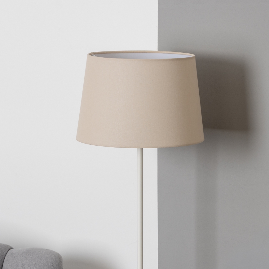 Brilagi - LED-golvlampa CERIA 1xE27/40W/230V Ø 30 cm beige/vit