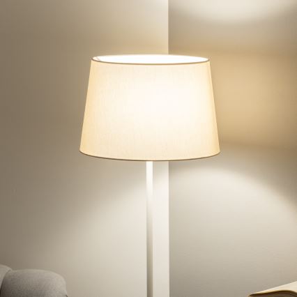 Brilagi - LED-golvlampa CERIA 1xE27/40W/230V Ø 30 cm beige/vit