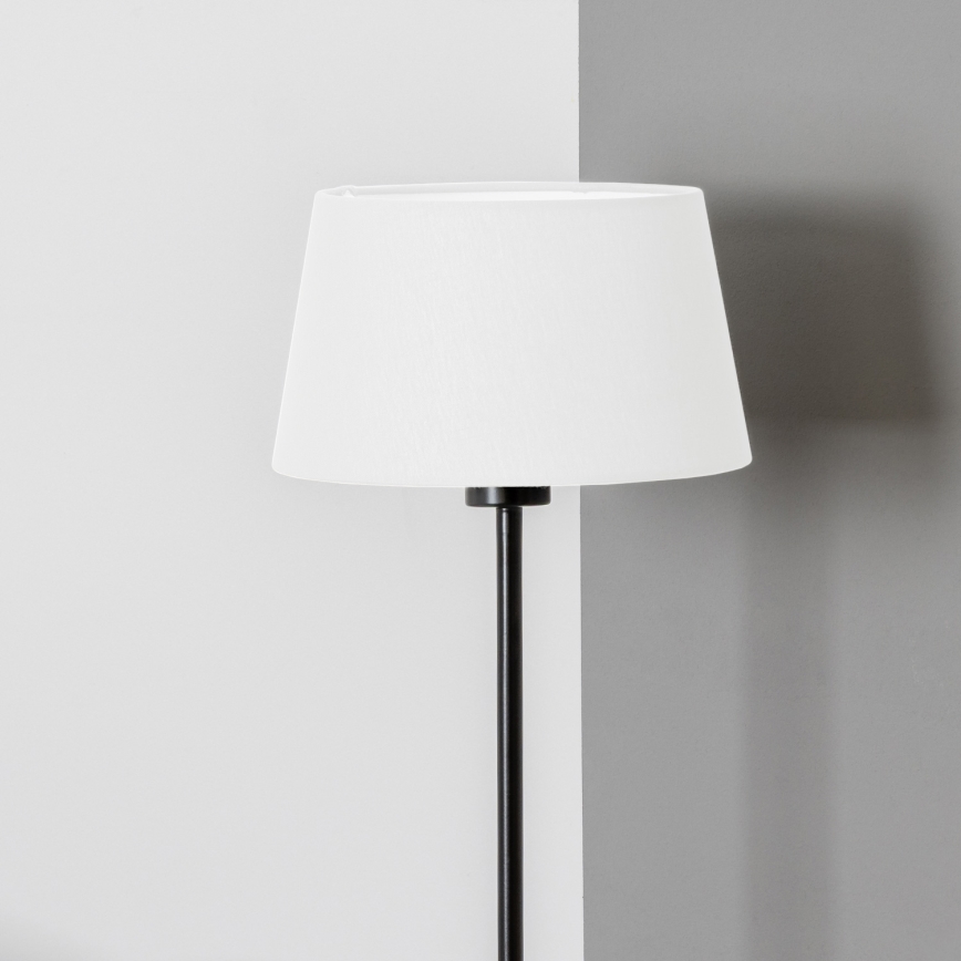 Brilagi - LED golvlampa CERIA 1xE27/40W/230V Ø 30 cm vit/svart
