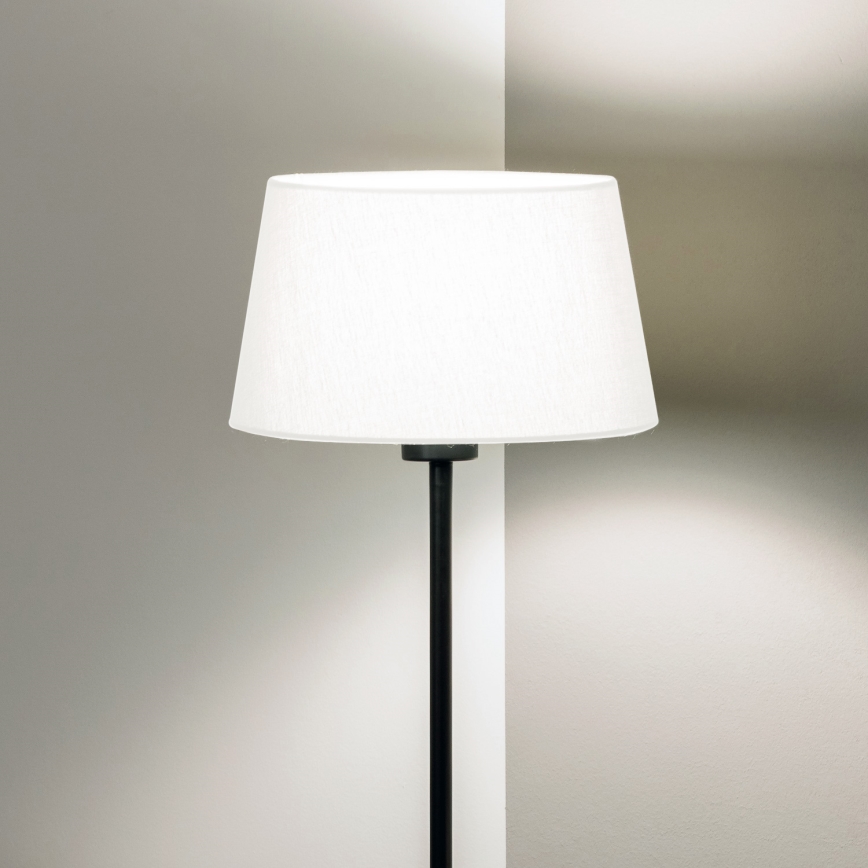Brilagi - LED golvlampa CERIA 1xE27/40W/230V Ø 30 cm vit/svart