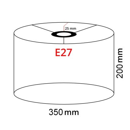 Brilagi - LED golvlampa CERIA 1xE27/40W/230V Ø 35 cm beige/matt krom