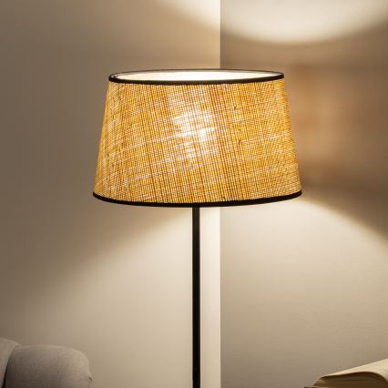 Brilagi - LED golvlampa CERIA 1xE27/40W/230V Ø 35 cm beige/svart