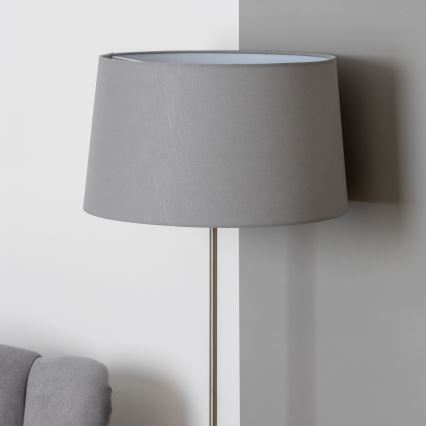 Brilagi - LED Golvlampa CERIA 1xE27/40W/230V Ø 45 cm grå/matt krom