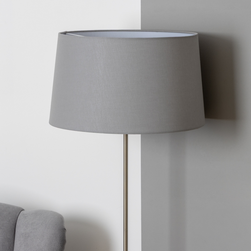Brilagi - LED Golvlampa CERIA 1xE27/40W/230V Ø 45 cm grå/matt krom